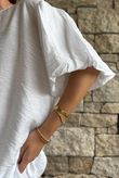 Randles Puff Sleeve Blouse White